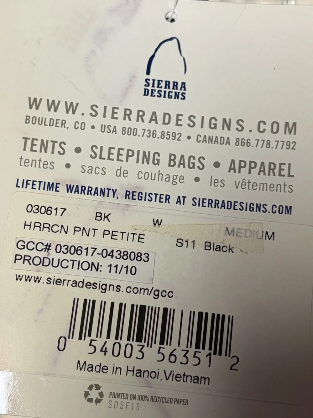 NEW Sierra Designs Hurricane Pants Short Womens Medium Packable Rain Outdoor - Picture 6 of 14